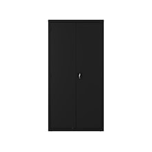 Hirsh 72 Steel Wardrobe Cabinet with 4 Shelves, Black (22632)