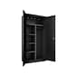 Hirsh 72" Steel Wardrobe Cabinet with 4 Shelves, Black (22632)