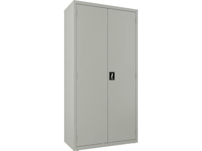 Hirsh 72 Steel Wardrobe Cabinet with 4 Shelves, Light Gray (22633)