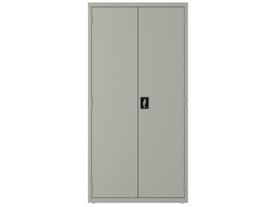 Hirsh 72 Steel Wardrobe Cabinet with 4 Shelves, Light Gray (22633)