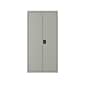 Hirsh 72" Steel Wardrobe Cabinet with 4 Shelves, Light Gray (22633)