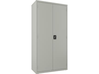 Hirsh 72 Steel Janitorial Cabinet with 3 Shelves, Light Gray (24034)