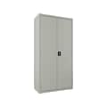 Hirsh 72 Steel Janitorial Cabinet with 3 Shelves, Light Gray (24034)