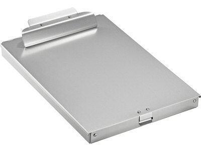 AdirOffice Aluminum Storage Clipboard, Legal Size, Silver (694-02)