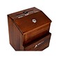 AdirOffice Locking Wood Suggestion Box, Brown (632-02-BRW)