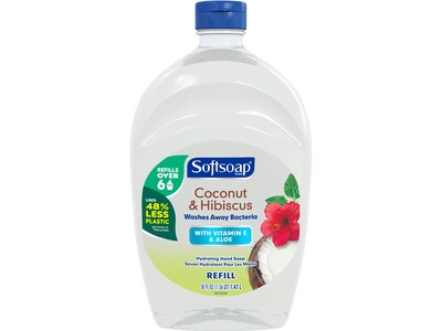 Softsoap Liquid Hand Soap Refill, Coconut & Hibiscus Scent, 50 Fl.Oz., 6/Carton (US07162ACT)