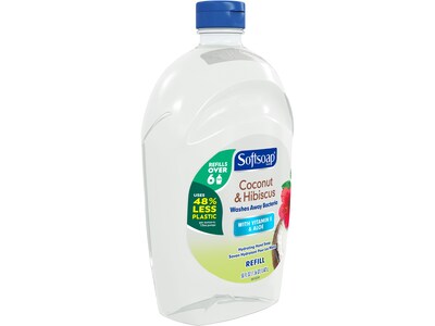Softsoap Liquid Hand Soap Refill, Coconut & Hibiscus Scent, 50 Fl.Oz., 6/Carton (US07162ACT)