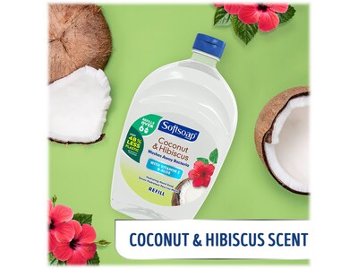 Softsoap Liquid Hand Soap Refill, Coconut & Hibiscus Scent, 50 Fl.Oz., 6/Carton (US07162ACT)