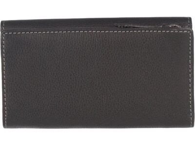 Club Rochelier Leather Clutch Wallet, Black (CL11066-97-Blk)