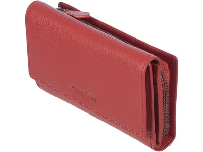 Club Rochelier Leather Clutch Wallet, Red (CL11066-97-Red)