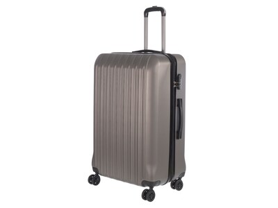 Nicci Grove2 Plastic 3-Piece Luggage Set, Charcoal (CRL006-Char)