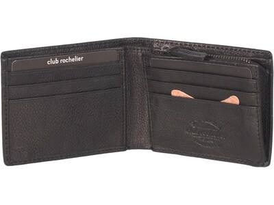 Club Rochelier Onyx Leather Slim Wallet, Black (CL11052-SZ-Blk)