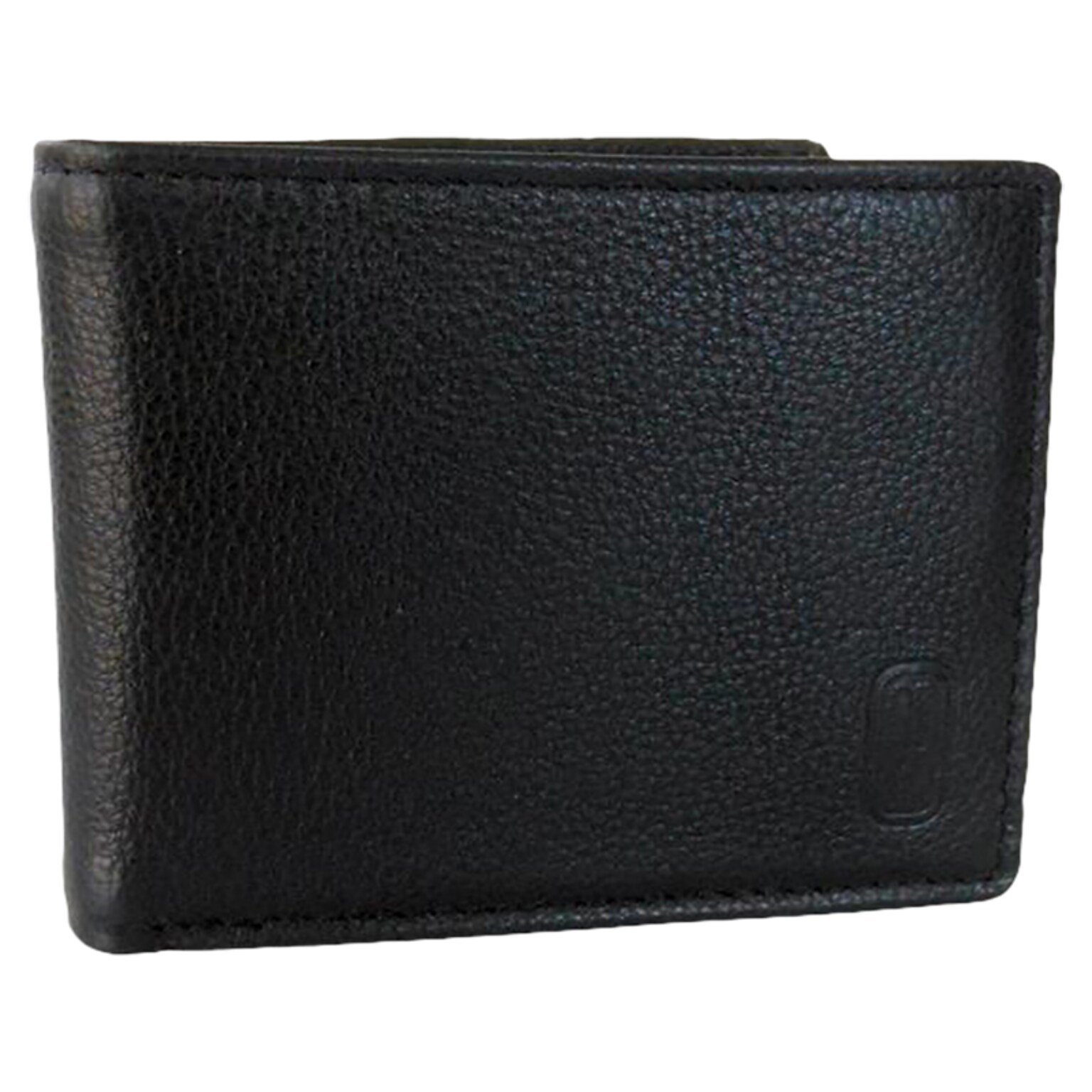 Club Rochelier Leather Slimfold Wallet, Black (CRP354-2-Blk)
