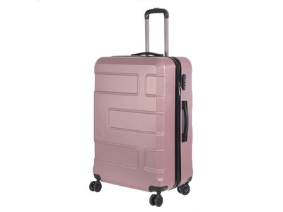 Nicci Deco Plastic 3-Piece Luggage Set, Pink (CRL010-Pnk)