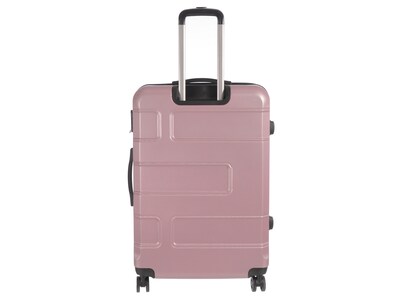 Nicci Deco Plastic 3-Piece Luggage Set, Pink (CRL010-Pnk)