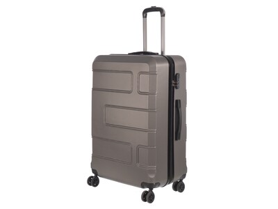 Nicci Deco Plastic 3-Piece Luggage Set, Charcoal (CRL010-Char)