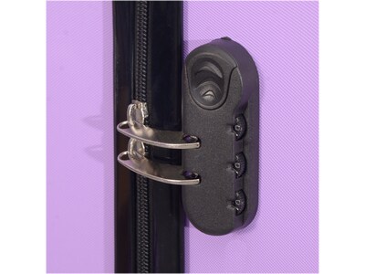 Nicci Deco Plastic 3-Piece Luggage Set, Lilac (CRL010-Lilac)