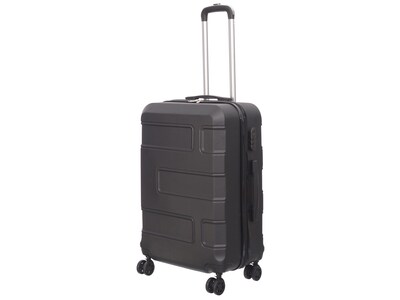 Nicci Deco Plastic 3-Piece Luggage Set, Black (CRL010-Blk)