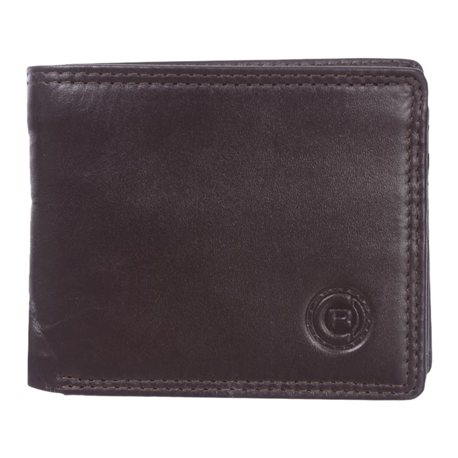 Club Rochelier Leather Slimfold Wallet with Center Wing, Mahogany (4452-4-Mhgny)