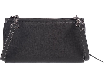 Club Rochelier Onyx Leather Cross-Body Wallet, Black (CL110WOS28-Blk)