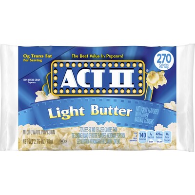 ACT II Popcorn, Light Butter, 2.75 Oz., 36/Carton (GOV23243)