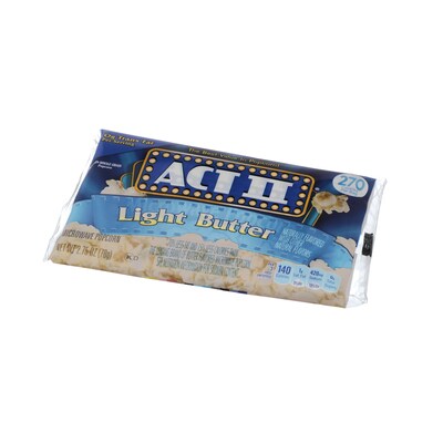 ACT II Popcorn, Light Butter, 2.75 Oz., 36/Carton (GOV23243)