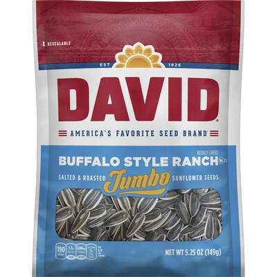 David Jumbo Seeds Buffalo Style Ranch, 5.25 oz, 12 Count
