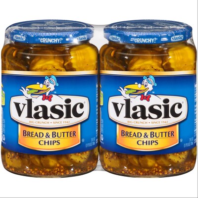 Vlasic Bread and Butter Pickle Chips, 24 oz., 2 Pack (00050)