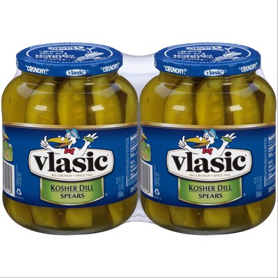 Vlasic Kosher Dill Spears Pickles, 32 oz., 2 Pack (00140)