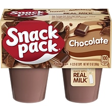 Hunts Snack Pack Chocolate Pudding, 3.5 oz., 48/Carton (HUN55418)
