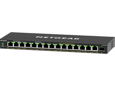 Netgear 300 Plus 16-Port Gigabit Ethernet Managed Switch, 10/100/1000 Mbps (GS316EP-100NAS)