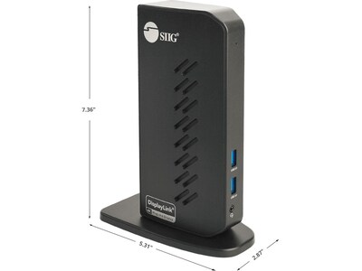 SIIG Universal Hybrid Dual 4K Video Docking Station (JU-DK0H11-S1)