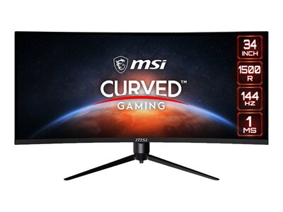 MSI Optix 34 Curved LED Monitor, Black (OPTIX MAG342CQR)