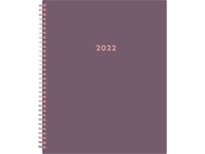 2022 Blue Sky 9.25 x 11.13 Weekly & Monthly Planner, Rebekah Cool, Purple (133099)