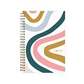 2022 Blue Sky 5 x 8 Weekly & Monthly Planner, Brit + Co Rainbow Swirls, Multicolor (136014)