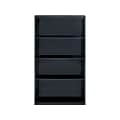 Hirsh HL8000 Series 60H 4-Shelf Bookcase with Adjustable Shelves, Black Steel (21993)