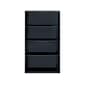 Hirsh HL8000 Series 60"H 4-Shelf Bookcase with Adjustable Shelves, Black Steel (21993)