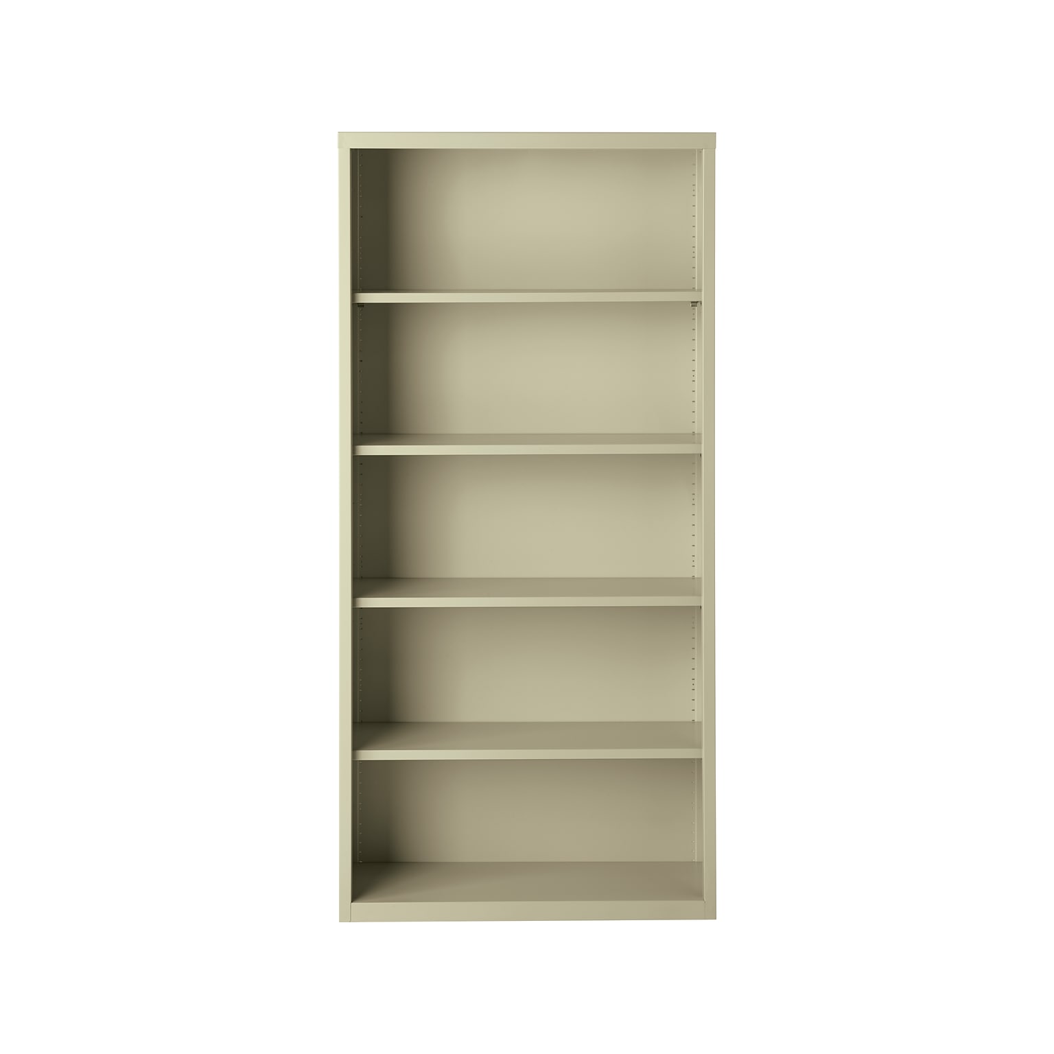 Hirsh HL8000 Series 72H 5-Shelf Bookcase with Adjustable Shelves, Putty Steel (21995)