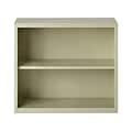 Hirsh HL8000 Series 30H 2-Shelf Bookcase with Adjustable Shelf, Putty Steel (21986)
