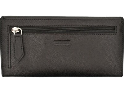 Club Rochelier Leather Clutch Wallet, Black (DH4464-1BLK)