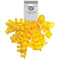 JAM Paper® Grosgrain Curly Gift Bows, Yellow, 120/Pack (376333991)