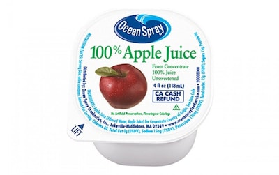 Ocean Spray Apple Juice, 4 oz., 48 Count (00720)