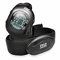Pyle Bluetooth Fitness Heart Rate Monitoring Watch with Wireless Data Transmission and Sensor (PSBTHR70BK)