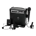 Pyle PWMA220BM Portable Karaoke PA Speaker Amplifier & Microphone System 60-Watt Bluetooth, Black
