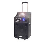 Pyle PSUFM1049A 600-Watt Disco Jam Powered Two-Way Bluetooth PA Speaker System, Black
