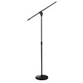 Pyle Home Universal Compact Base Microphone Stand With Adjustable & Extendable Boom (PMKS15)