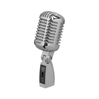 Pyle Pro PDMICR42SL Classic Retro Dynamic Vocal Microphone with 16 ft. XLR Cable