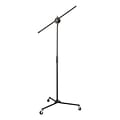 Pyle PMKS22 Universal Rolling Tripod Microphone Stand White
