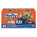 Hefty® Ultra Flex Low Density Trash Bags, 30 Gallon, Extra Heavy, 25/Box