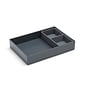 Poppin Dark Gray Double Tray (103647)